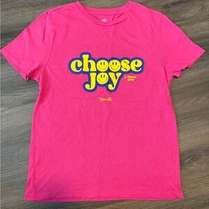 Choose Joy Vibrant Pink Kids Tee